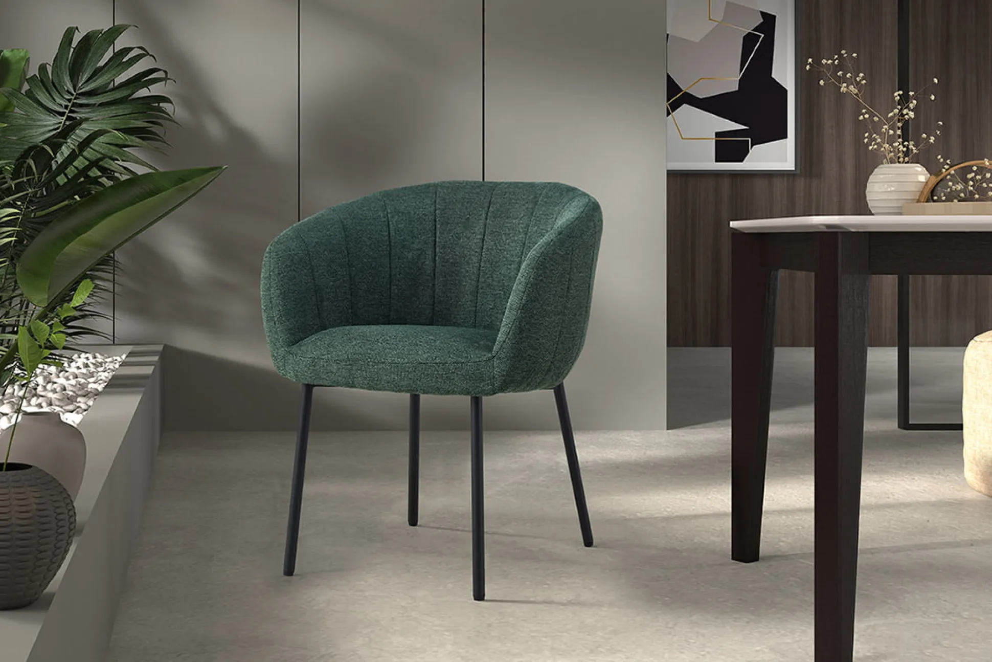 Stoel Pia Groen – Set van 2