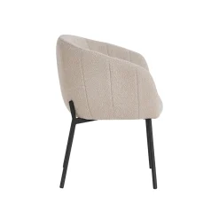 Stoel Pia Zand Bouclé – Set van 2