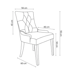 Stoel Sevilla Antraciet – Set van 2