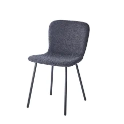 Stoel Stella Bouclé Donkergrijs – Set van 2