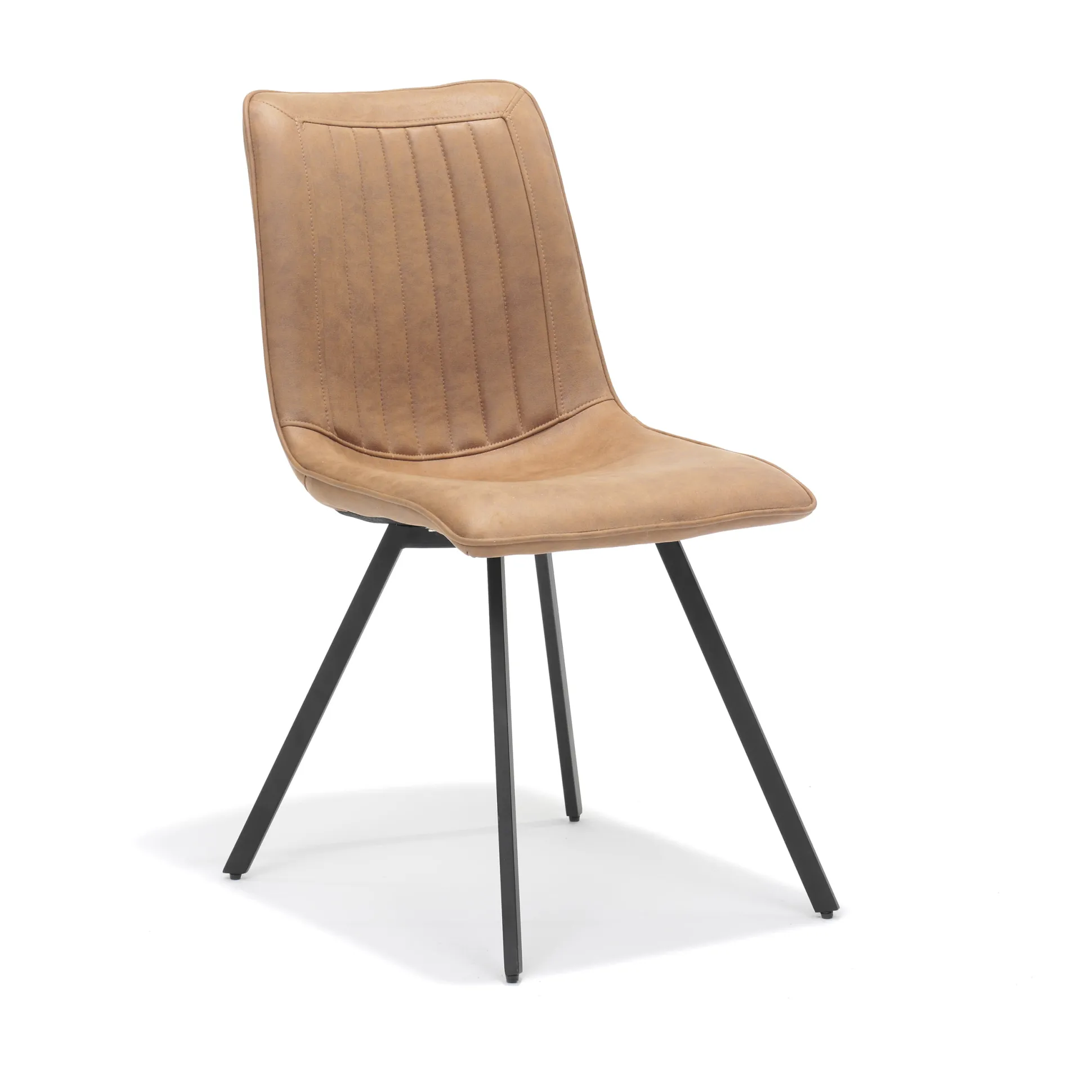 Stoel Thijs Cognac – Set van 4