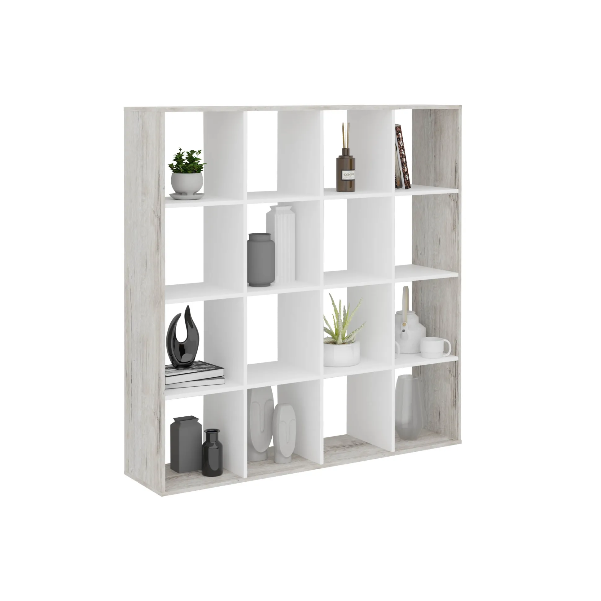 Vakkenkast Camiel Zandeiken – 138,5x143x33 cm