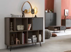 Vakkenkast Felipe Walnoot 118 cm