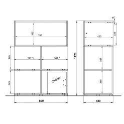 Vakkenkast Galileo Wit