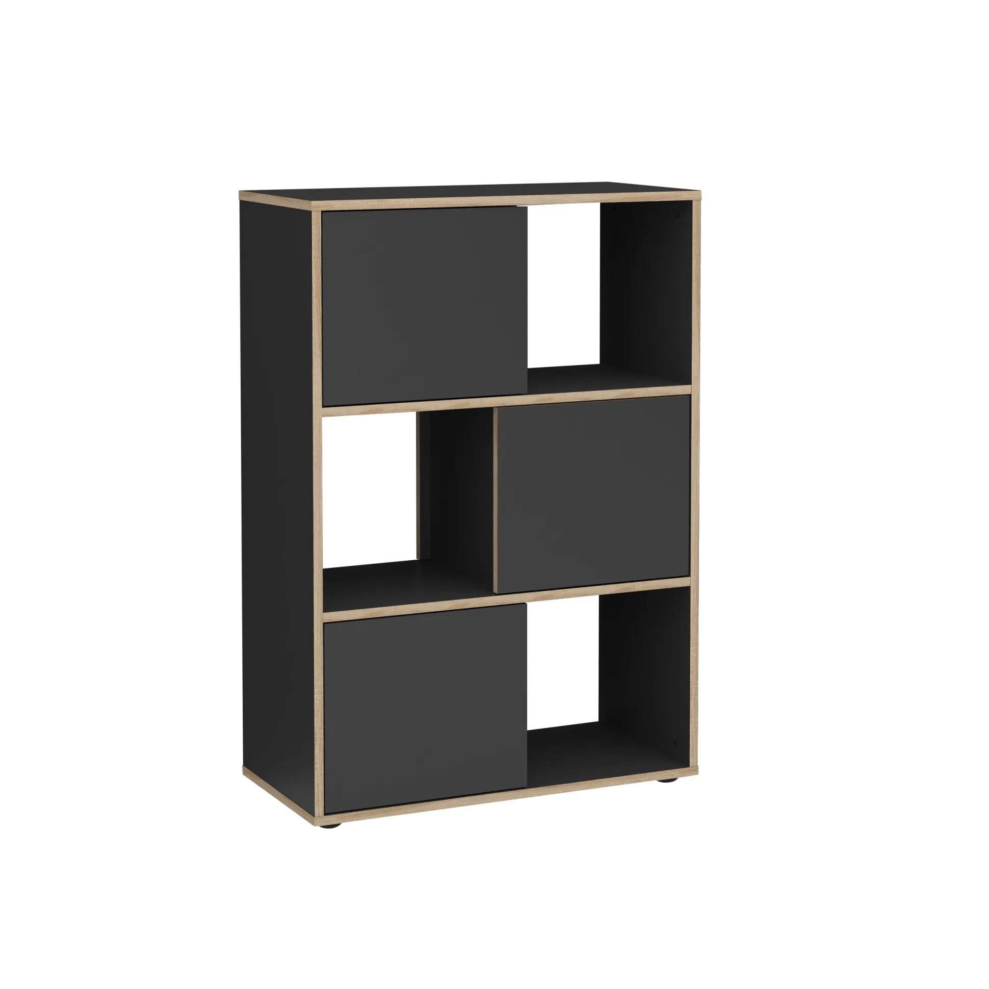 Vakkenkast Werner Antraciet Eiken