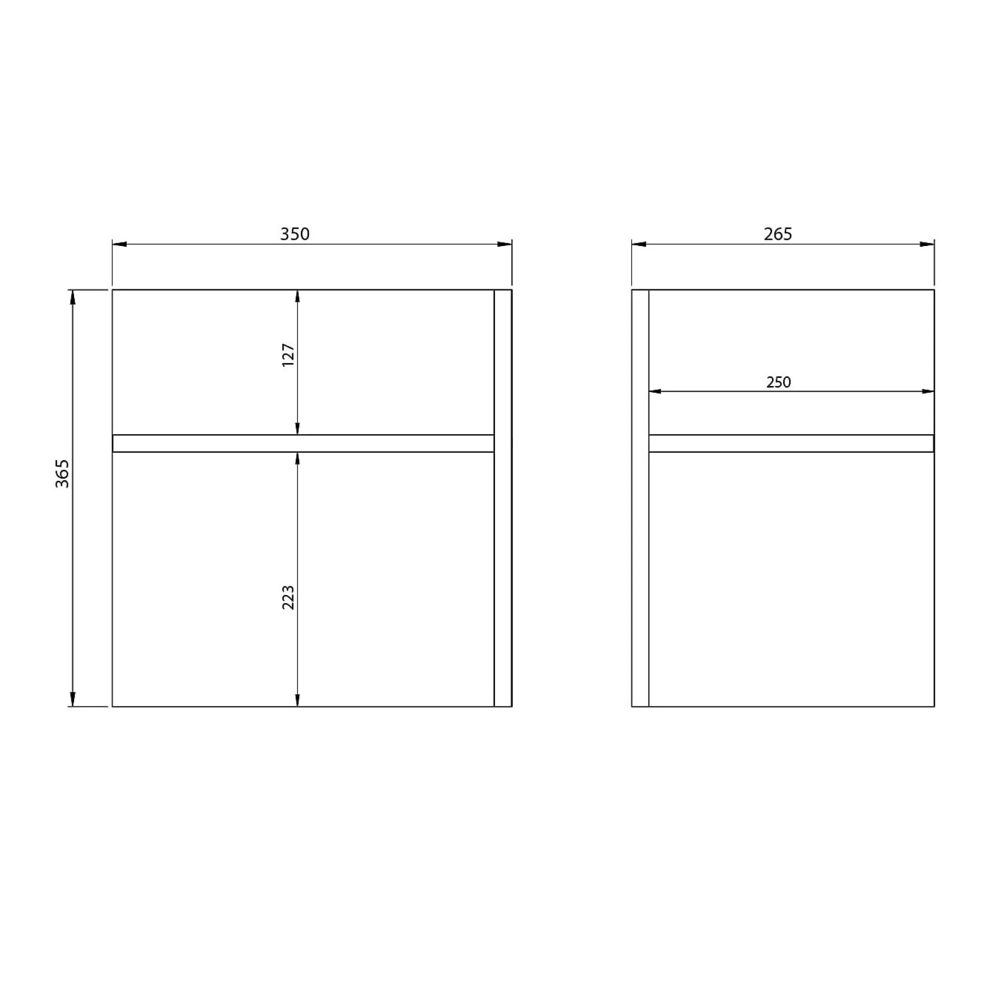 Vakkenverdeling Kantoorkast Pytheas 5 stuks Grafiet Eiken