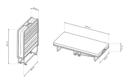 Vouwbed Kylie Metaal