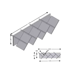 Wandrek Montana Wit Hangend