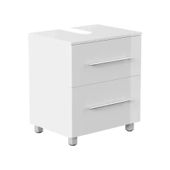 Wastafelkast Glasgow Wit Hoogglans 55 cm