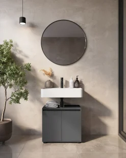 Wastafelkast Pula Grafiet 63 cm