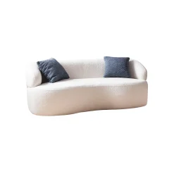 2-zits bank Pien Wit Bouclé