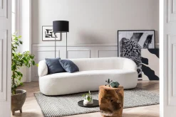 3-zits bank Pien Wit Bouclé